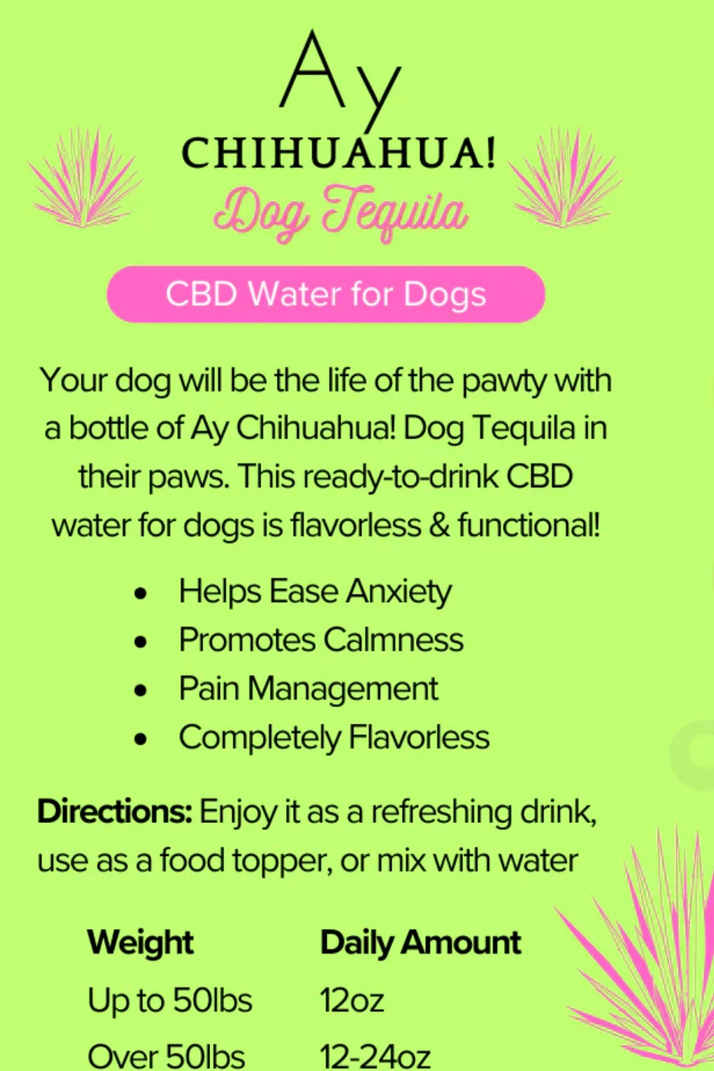 Ay, Chihuahua! Dog Tequila