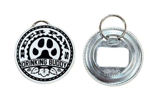 Glow in the Dark Beer Paws DRINKING BUDDY Dog Tag/Bottle opener