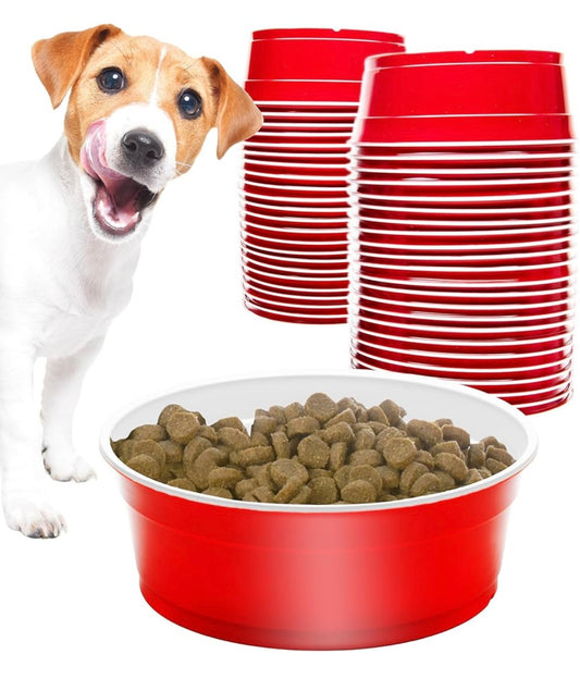 Red Solo Dog Bowl