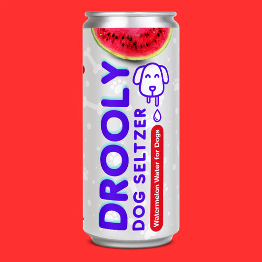 DROOLY Dog Seltzer - Watermelon Water for Dogs